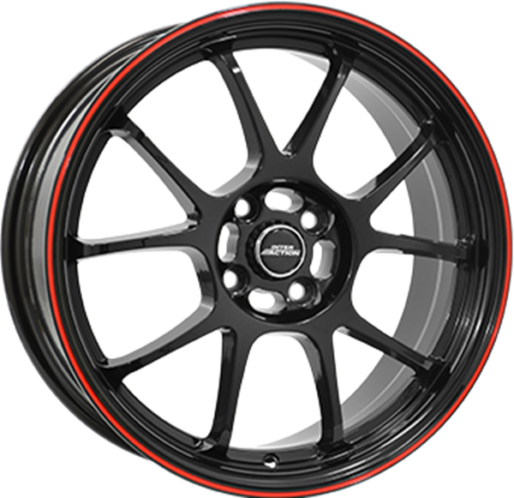 15" Inter Action Phoenix Gloss Black & Red